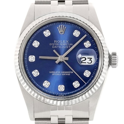 Rolex datejust 18k blanc - 18k, or