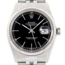 Rolex Datejust 18K or Blanc &