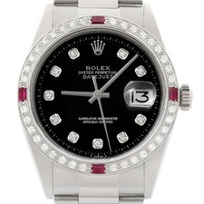Rolex Datejust Noir Diamant