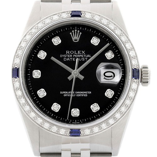 Rolex datejust noir diamant - datejust,