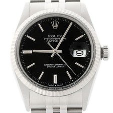 Montre Rolex Datejust Noire Or
