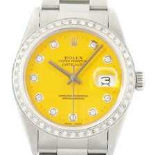 Rolex Datejust 18K or Blanc &
