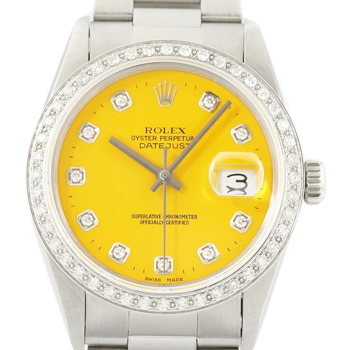 Rolex datejust 18k blanc - rolex, &