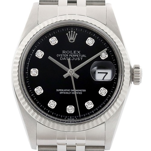 Rolex datejust cadran - rolex, noir