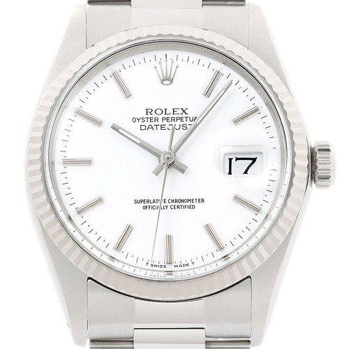 Rolex datejust 18k blanc - datejust,