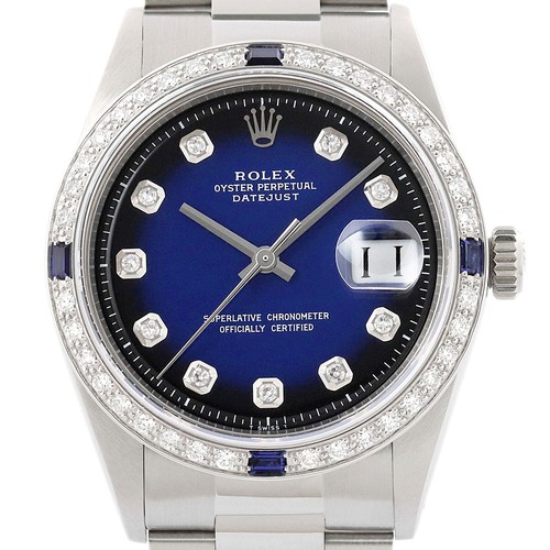 Rolex datejust bleu - rolex, vignette
